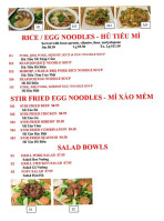 Pho Grill menu