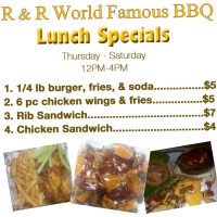 R&r World Famous Bbq menu