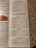 Asaki Jpanese Sushi Steakhouse Thai menu
