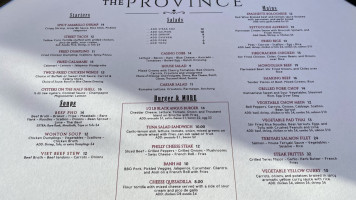 The Province menu