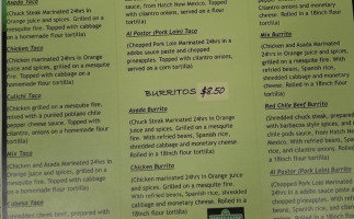 143 Street Tacos menu