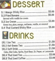 Thai Fusion Ave menu