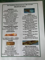 The Farmhouse Llc menu