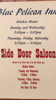 The Side Door Saloon food