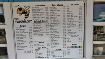 Yellowjacket Drive In menu