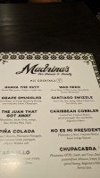 Madrina's menu