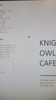 Knight Owls Cafe inside