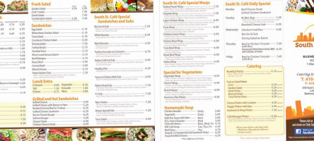 South Street Cafe menu