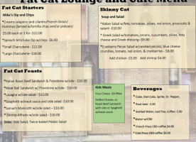 Fat Cat Lounge And Cafe menu