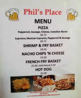 Phil's Place menu