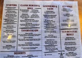 Central City Tavern Sugar Hill menu