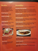 La Cabana Mexican menu