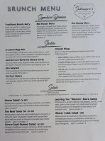 Bibinger's Bar Restaurant menu