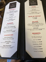 The Blazer Grill menu