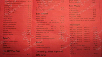 Mr. Bill's menu