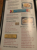 Barrow’s Cafe Grill menu