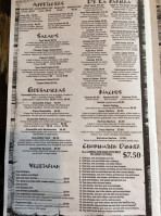 Baja California Grill menu