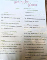Purple Yam menu
