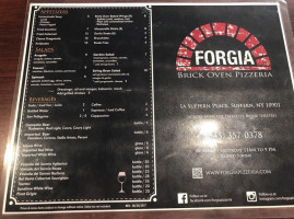 Forgia Brick Oven Pizzeria menu
