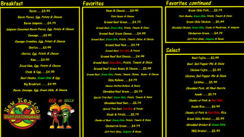 New Mexico Burrito Company menu