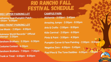 Rio Rancho Events Center menu