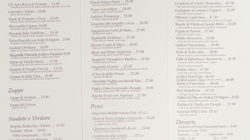 Primola menu