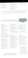Nolo's Kitchen menu