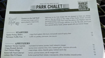 Park Chalet Garden menu