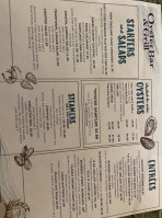 Oyster menu