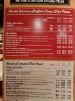 Giordano's menu