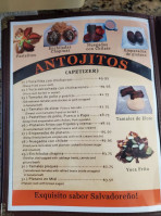 San Salvador menu