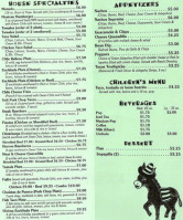 Señor Burritos menu