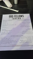 Odd Fellows Tavern menu