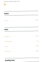 Poke And Roll Sushi menu