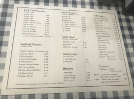 Ocean Fish & Chips menu