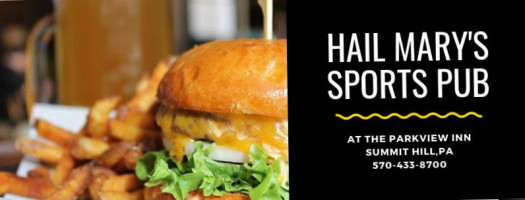 Hail Mary's Sports Pub At The Parview Inn food