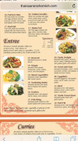 Thai Naan menu