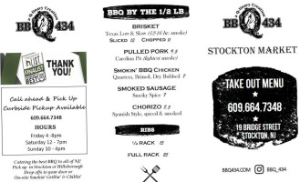 Bbq 434 (stockton Market) menu