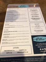 Pillbox Tavern Grill menu