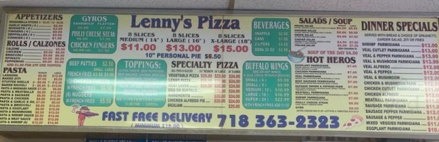 Lenny's Pizzeria food