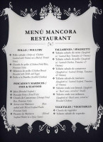 Mancora menu