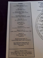 Avenue Kitchen Bar menu