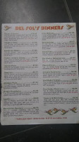 Tierra Del Sol menu