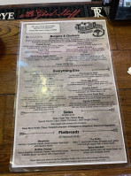 Twisted Oaks menu