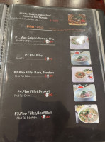 Max Saigon menu