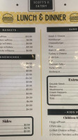 Scott's Ii menu