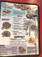 El Rey Nayar menu