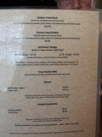 Strayhorn Grill menu