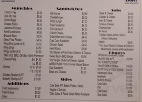 Sonia's And Grill menu