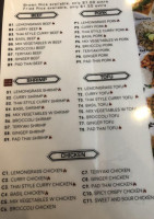 Saigon menu